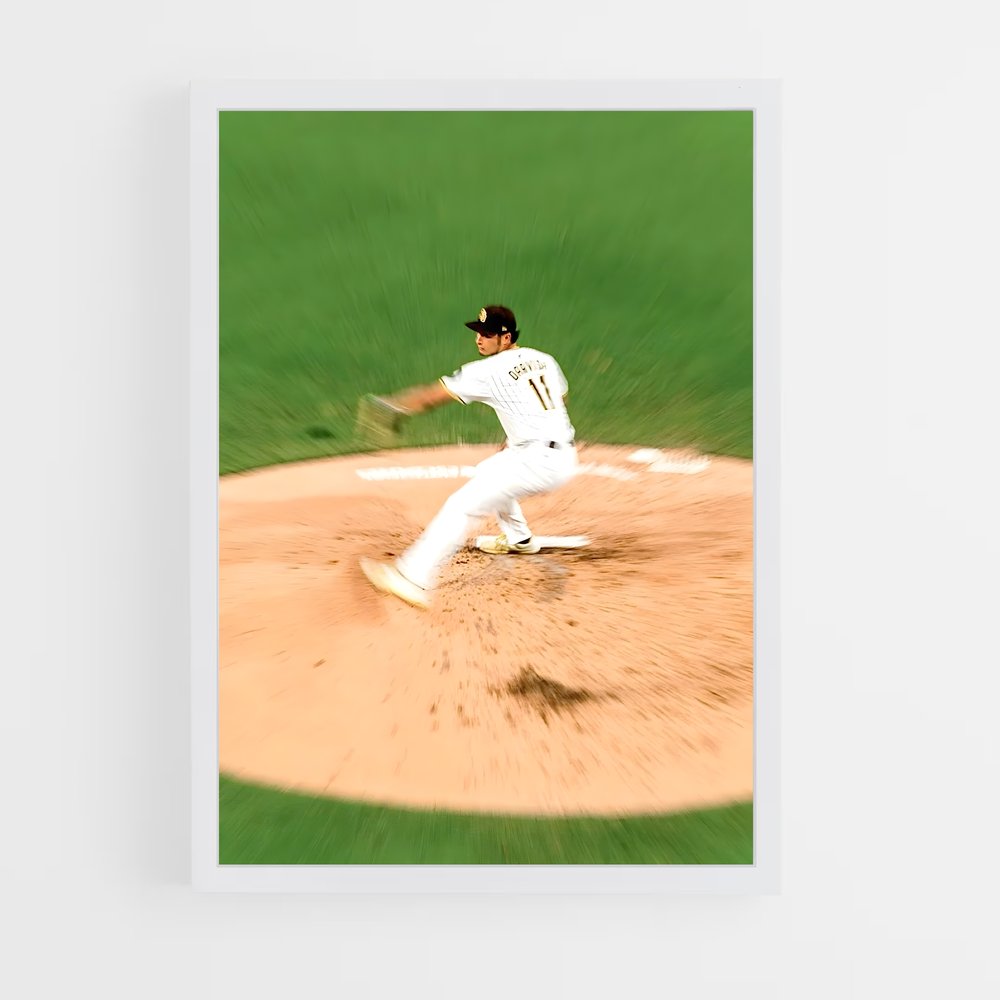 Poster Yu's Fastball – affiche Baseball (vue 3)